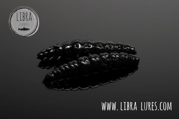 Libra Lures, Larva- Multi Cheese 125, 5x25mm,Black 040